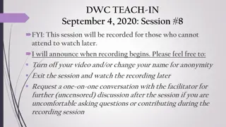 DWC TEACH-IN
