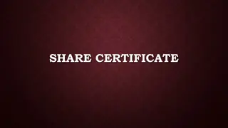 SHARE CERTIFICATE