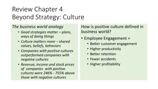 Beyond Strategy: Culture