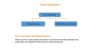 Error Correction and Forward Error Correction