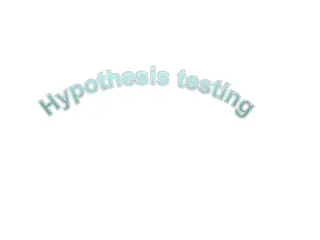 Hypothesis testing