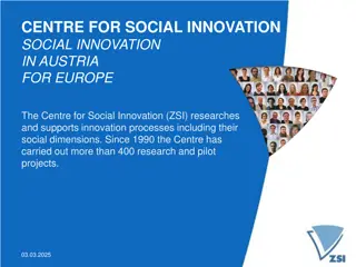 CENTRE FOR SOCIAL INNOVATION