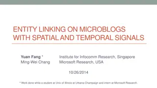 ENTITY LINKING ON MICROBLOGS WITH SPATIAL AND TEMPORAL SIGNALS