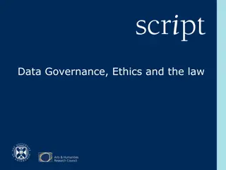 Data Governance, Ethics and the Law: Why It Matters to Computer Scientists