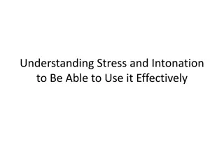 Mastering Stress and Intonation for Effective Communication