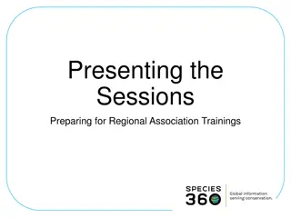 Presenting the Sessions