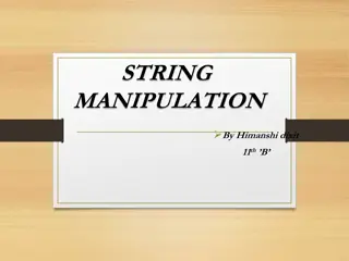 STRING MANIPULATION