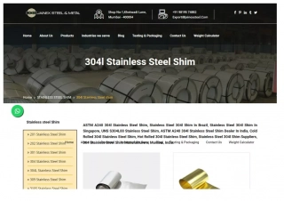 304L Stainless Steel Shim