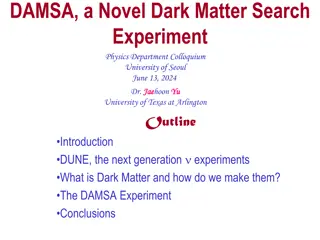 DAMSA Dark Matter Search Experiment