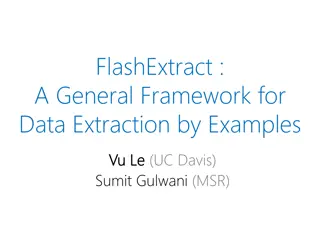 FlashExtract: A General Framework for Data Extraction by Examples