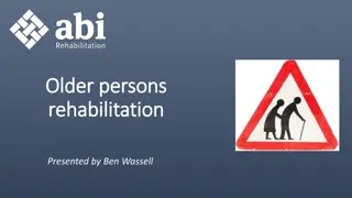 Rehabilitation Strategies for Older Persons with Falls Risk