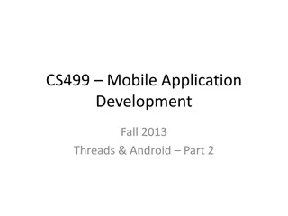 Mobile Application Development and Concurrency Patterns