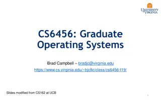 Graduate Operating Systems Overview