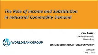 Role of Income and Substitution in Industrial Commodity Demand