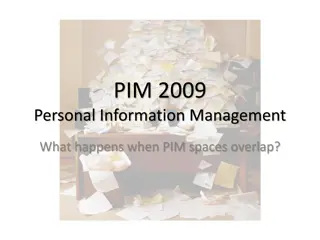 When PIM Spaces Overlap: Challenges and Solutions