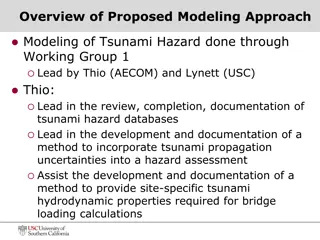 Proposed Modeling Approach for Tsunami Hazard Assessment