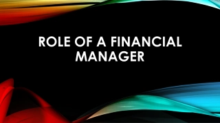 Key Functions of a Financial Manager