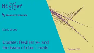 Red Hat 9+ and the Issue of SHA-1 Roots