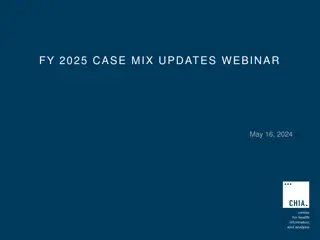FY 2025 Case Mix Updates Webinar Highlights