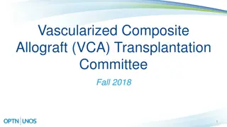 VCA Transplantation Committee - Fall 2018