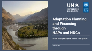 Understanding the Urgency of Adaptation Planning and Financing for Climate Change