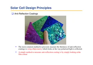 Solar Cell Surface Design Principles