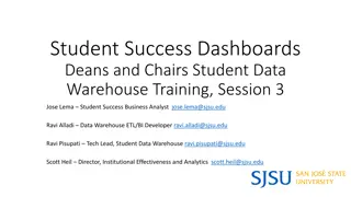 Student Success Dashboards and Data Analysis