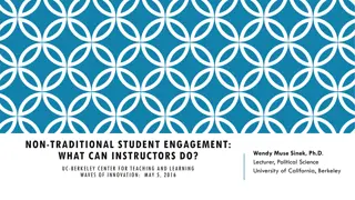 Enhancing Non-Traditional Student Engagement