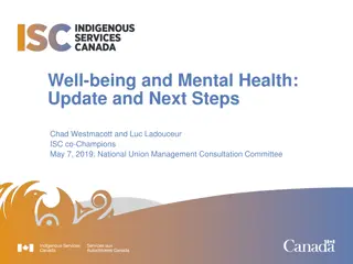 Workplace Well-being and Mental Health Update - Strategies and Initiatives