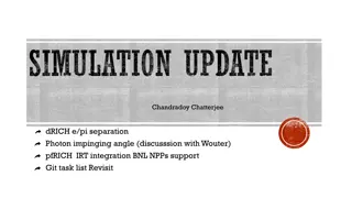 Chandradoy Chatterjee dRICH Photon Studies & Integration Updates