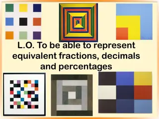 Representing Equivalent Fractions, Decimals, and Percentages