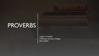 PROVERBS