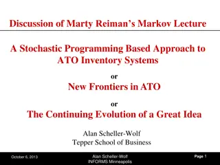 Stochastic Programming in ATO Inventory Systems: Evolution and New Ideas
