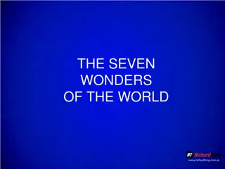 Seven Wonders of the World List