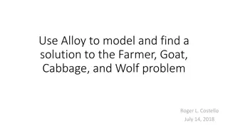 Modeling and Solving the Farmer, Goat, Cabbage, and Wolf Problem