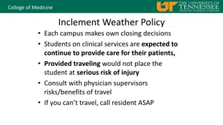 College of Medicine Inclement Weather Policy