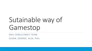 Sustainable Way of GameStop XMU Consultancy Team