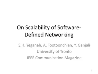 Insights on Scalability of Software-Defined Networking