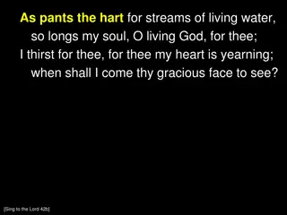 Longing for Living Water