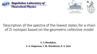 Description of the spectra of the lowest states for a chain