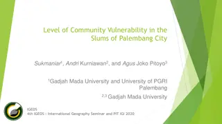 Level of Community Vulnerability in Slums of Palembang City