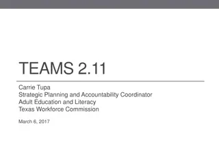 TEAMS 2.11 Release - New Data Elements and Educational Attainment Changes