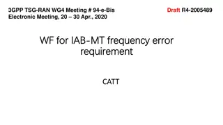 IAB-MT Frequency Error Requirement Discussion