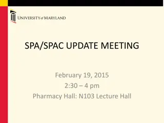 Exciting Updates and Agenda Highlights for SPA/SPAC Meeting