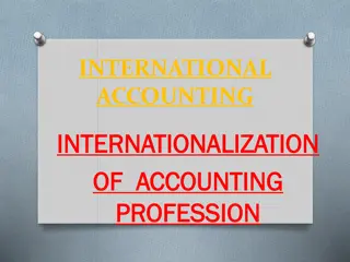 Evolution of International Accounting and Professional Bodies