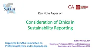 Ethics in Sustainability Reporting: Evolution and Importance