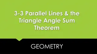 Geometry: Parallel Lines and Triangle Angle Sum Theorem