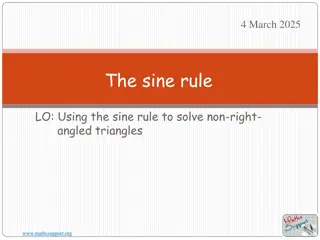 Solving Triangles Using Sine Rule