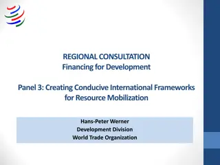 Conducive International Frameworks for Resource Mobilization