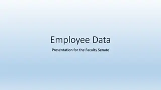 Employee Data Presentation for the Faculty Senate